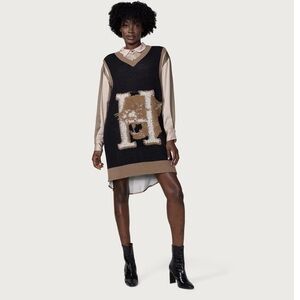 New HONOR THE GIFT WOMEN MASCOT SWEATER VEST (BLACK) size XL